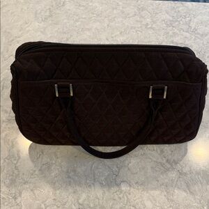 Vera Bradley Quilted Black Carryall Satchel